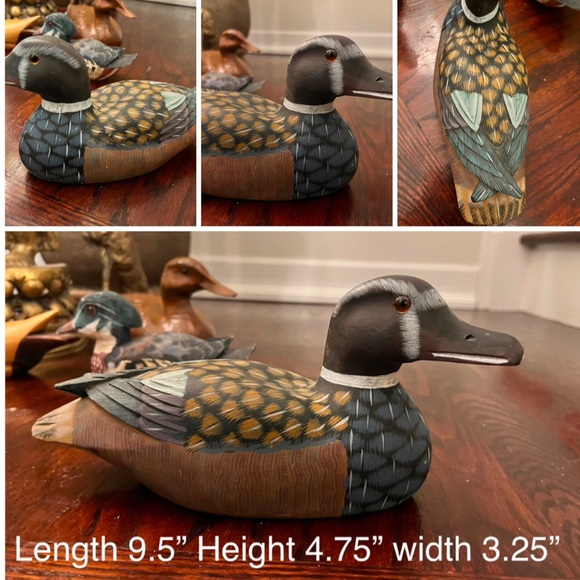 Vintage, handmade duck figurines hand painted - Picture 1 of 1